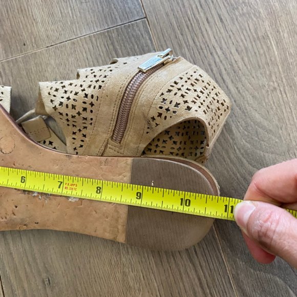 Vince Camuto Rose Suede Wedge Sandal - Picture 10 of 10